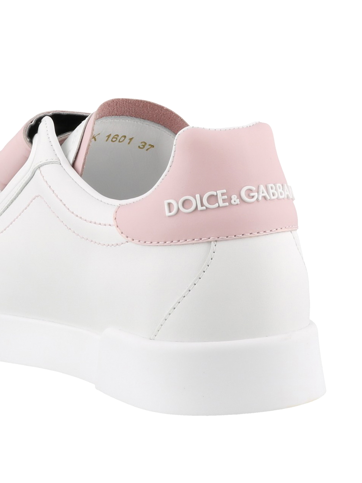 Dolce \u0026 Gabbana - Sneaker bianche e rosa con strappi - sneakers -  CK1601AH36187587