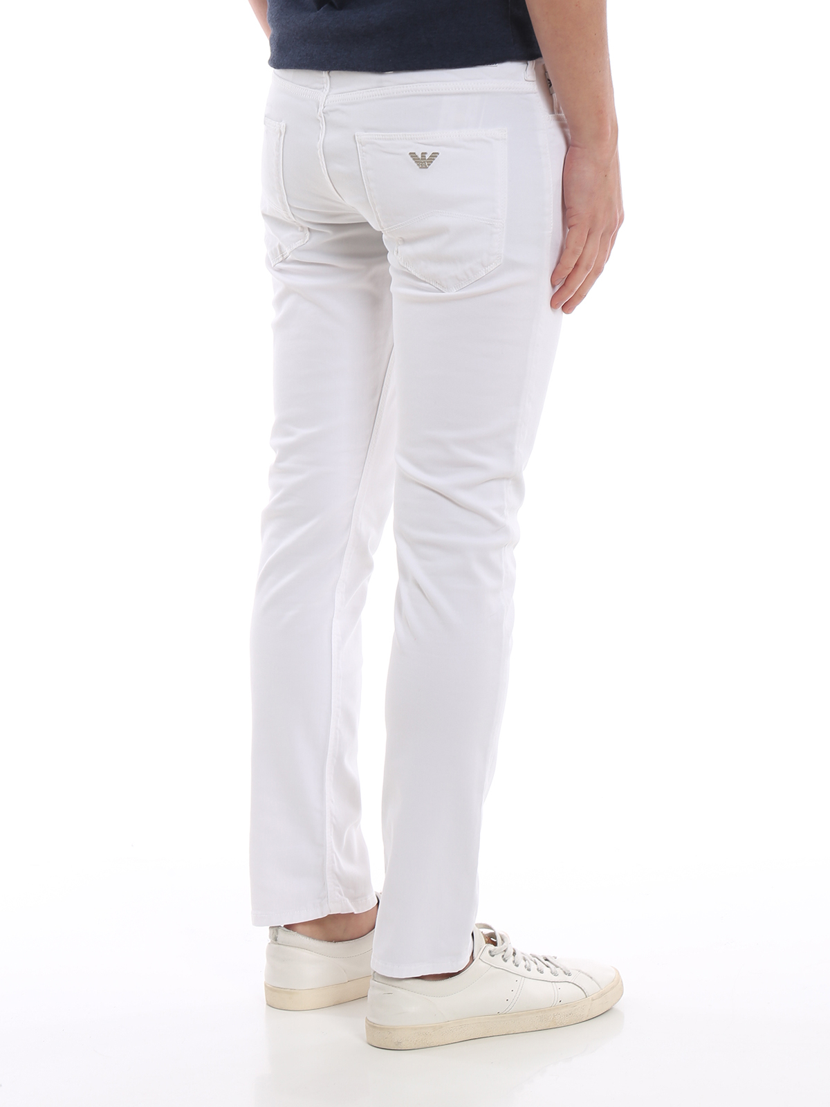 Straight leg jeans Emporio Armani - White denim slim fit jeans -  3G1J061N4ZZ100