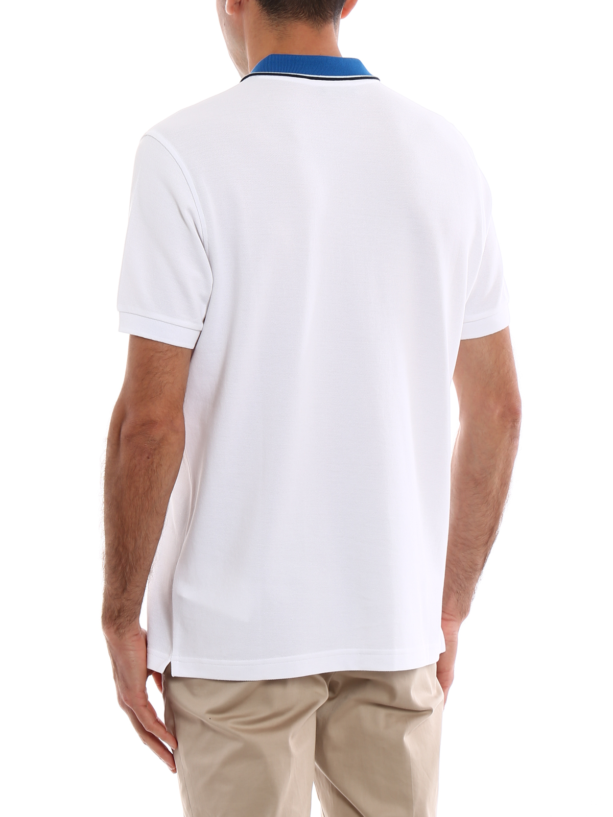 gårdsplads Deqenereret retort Polo shirts Fay - White polo shirt with pocket - NPMB2361510HPAB001