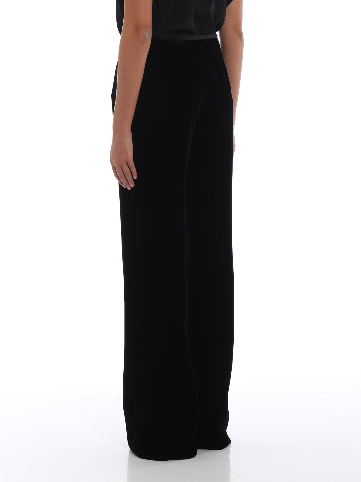 Tailored & Formal trousers Emporio Armani - Wide straight leg formal velvet  trousers - 0NP01T0M805999