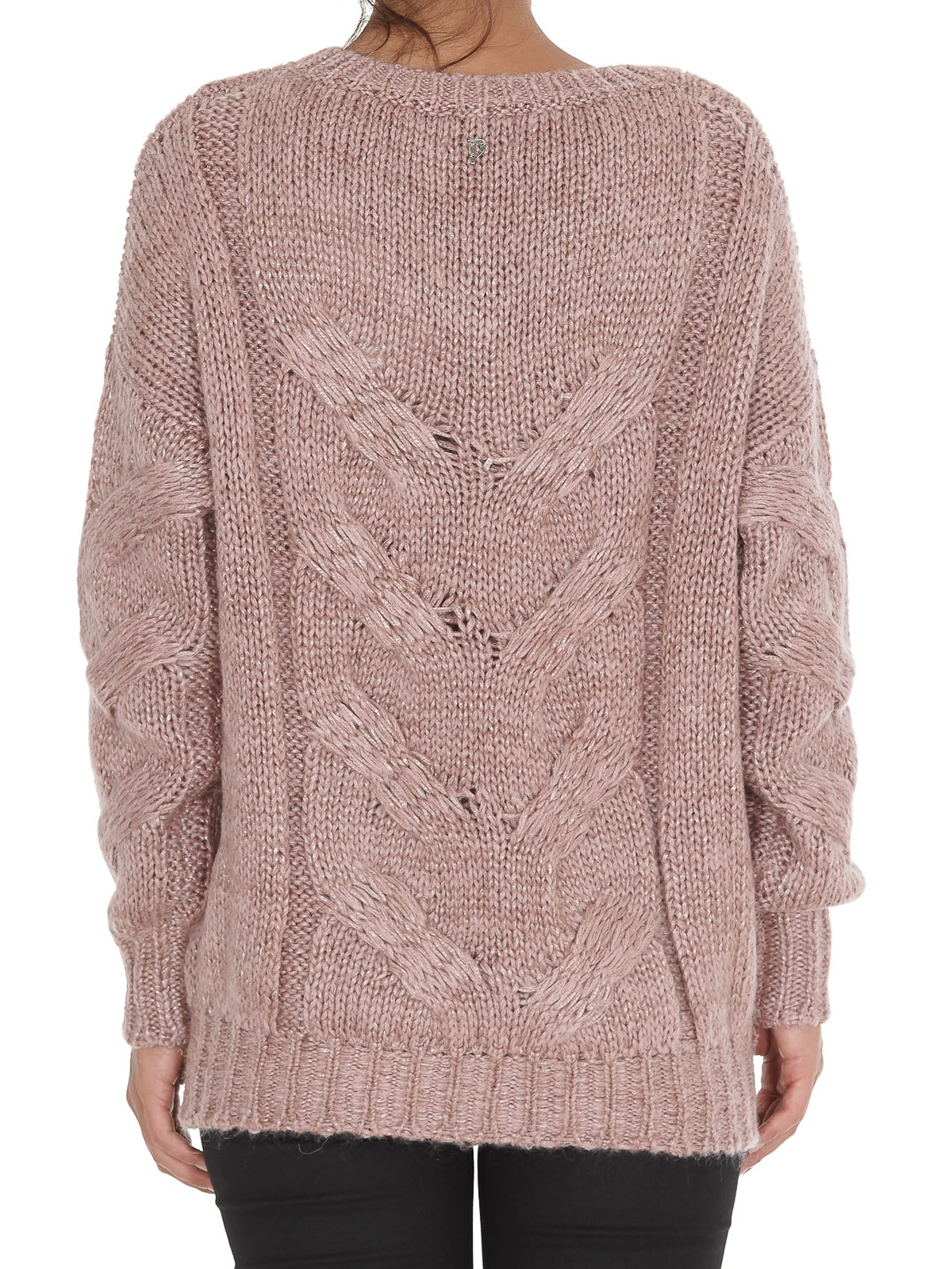 Dondup V Pullover Rosa Strickpullover Mit V Ausschnitt Dt039md