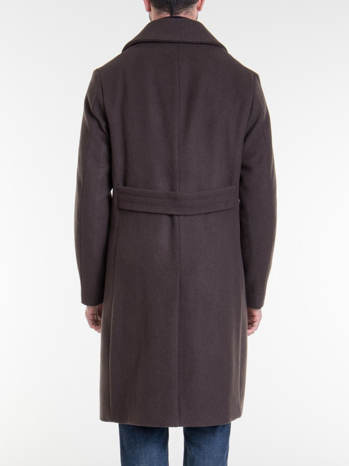 Knee length coats Emporio Armani Wool cloth knee length coat