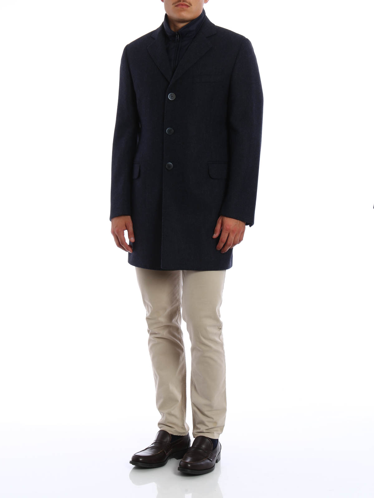 ダウン ハイテクコート Fay ダウンコート メンズ ブルー Namnanu812