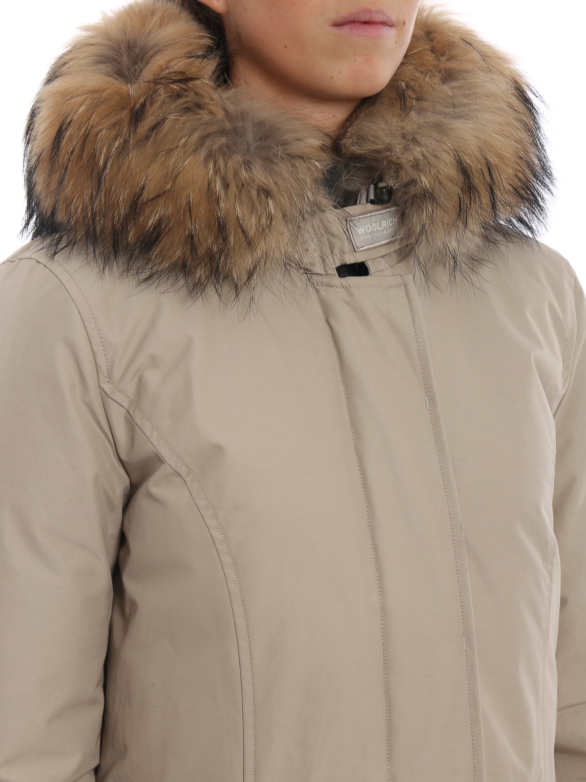 leeg correct Kwik Padded coats Woolrich - Arctic Parka pearl coated cotton padded coat -  WWCPS1447CN02PER
