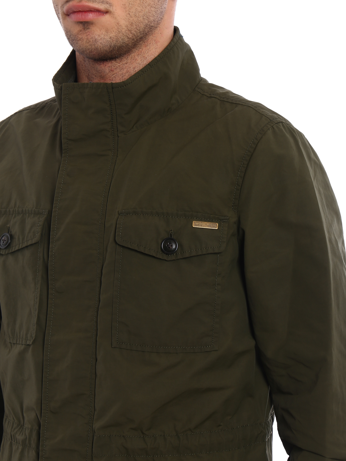 Casual jackets Woolrich - Waxed cotton Military Field Jacket ...