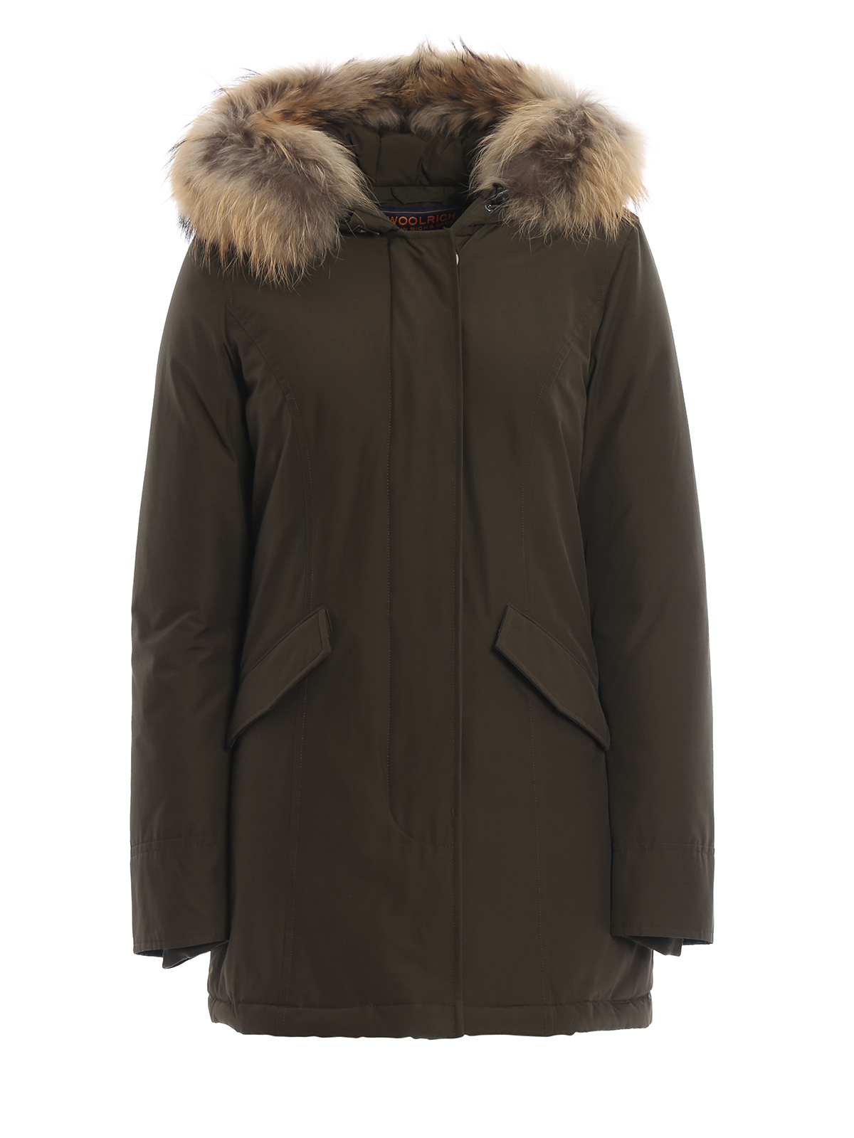 Woolrich - Arctic Parka army green padded coat - padded coats ...