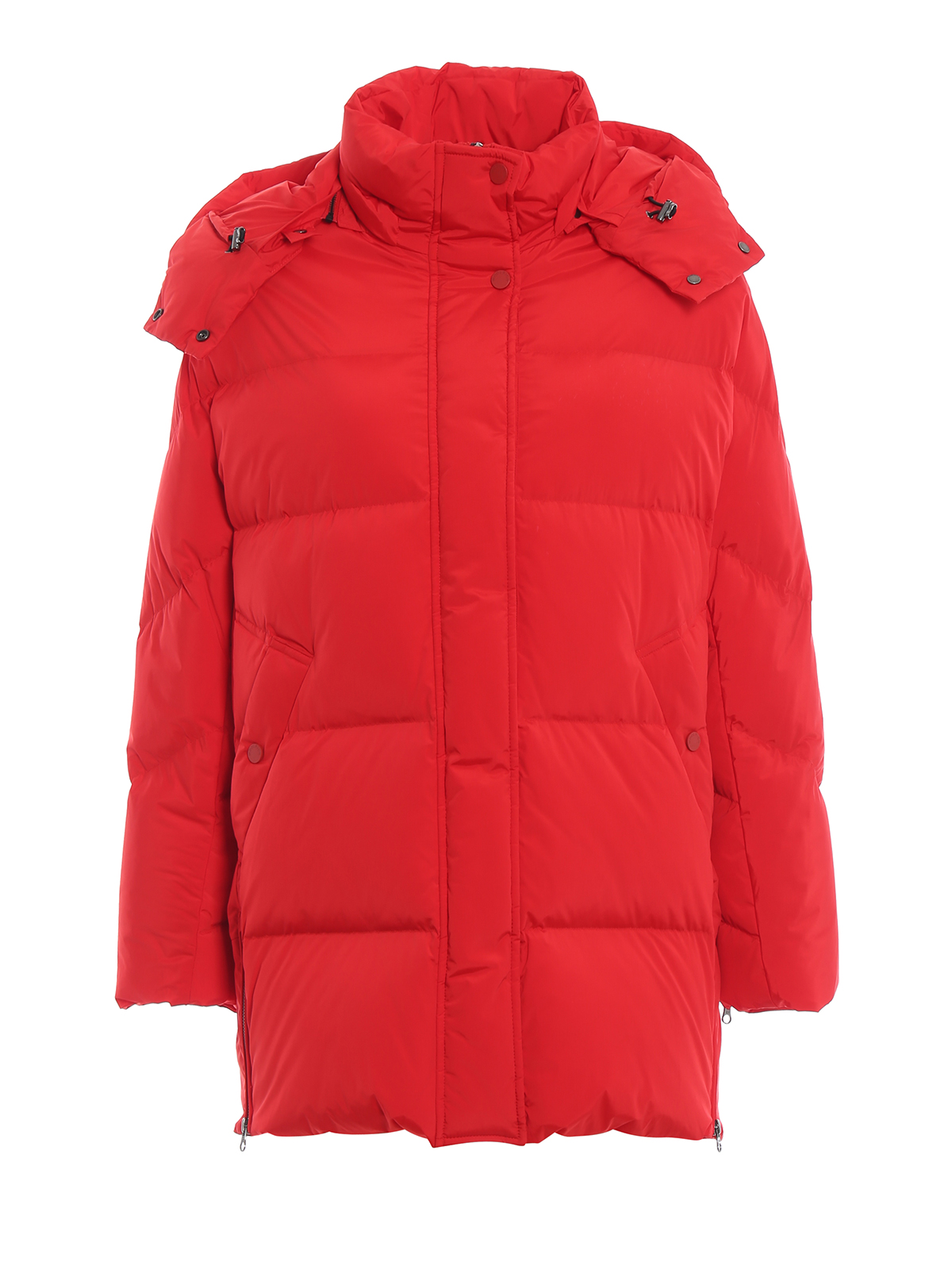 Padded coats Woolrich - Aurora Puffy flame red puffer coat ...