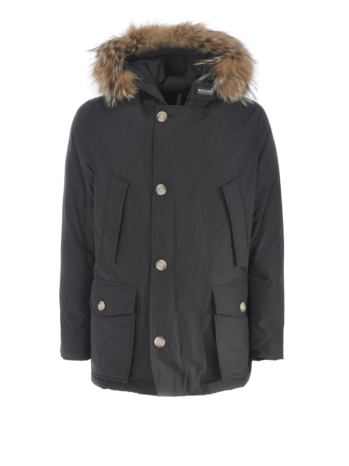 Woolrich - Dark grey Arctic Anorak parka - padded jackets ...