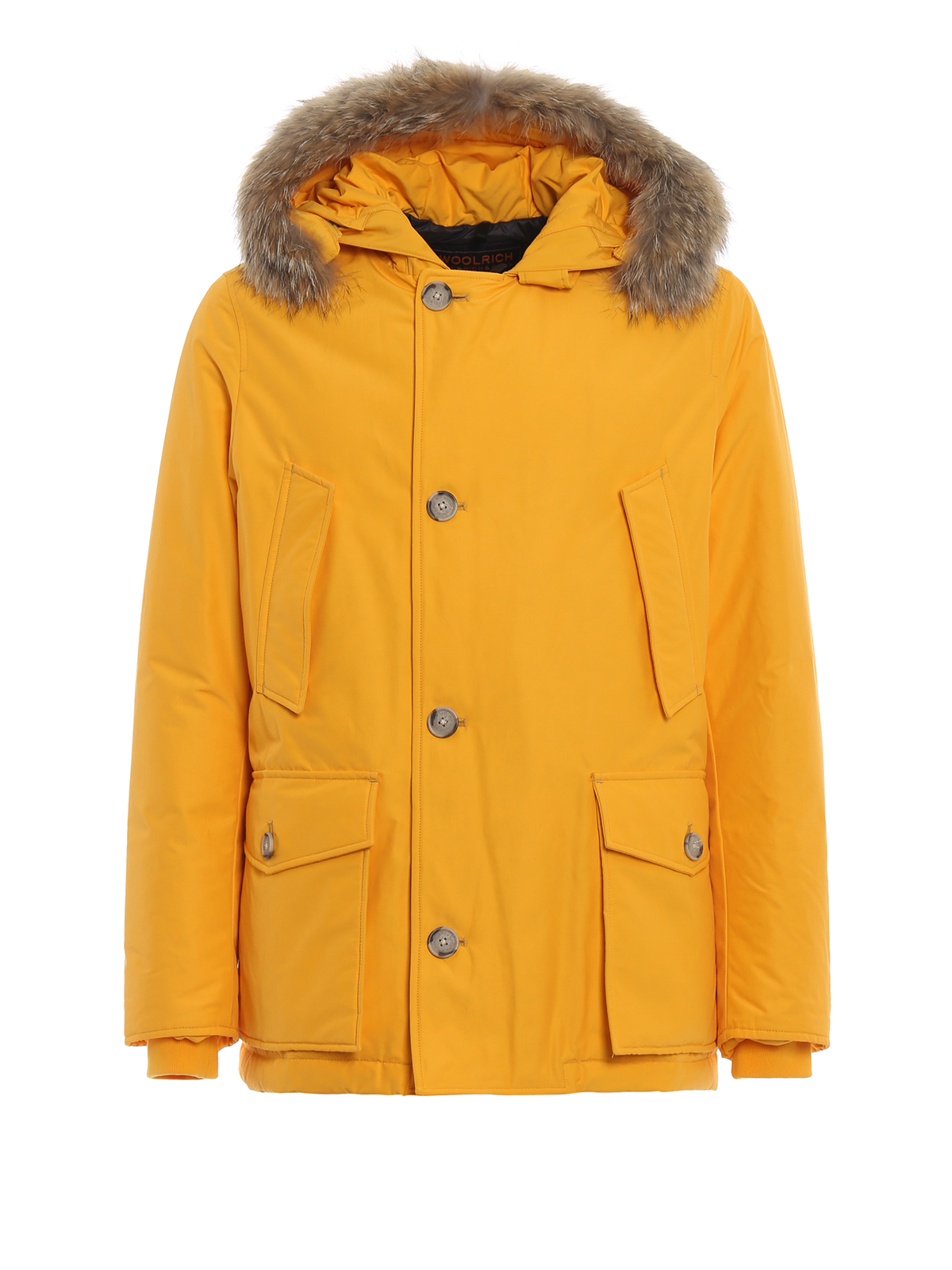 Padded jackets Woolrich - Yellow Arctic Anorak parka ...