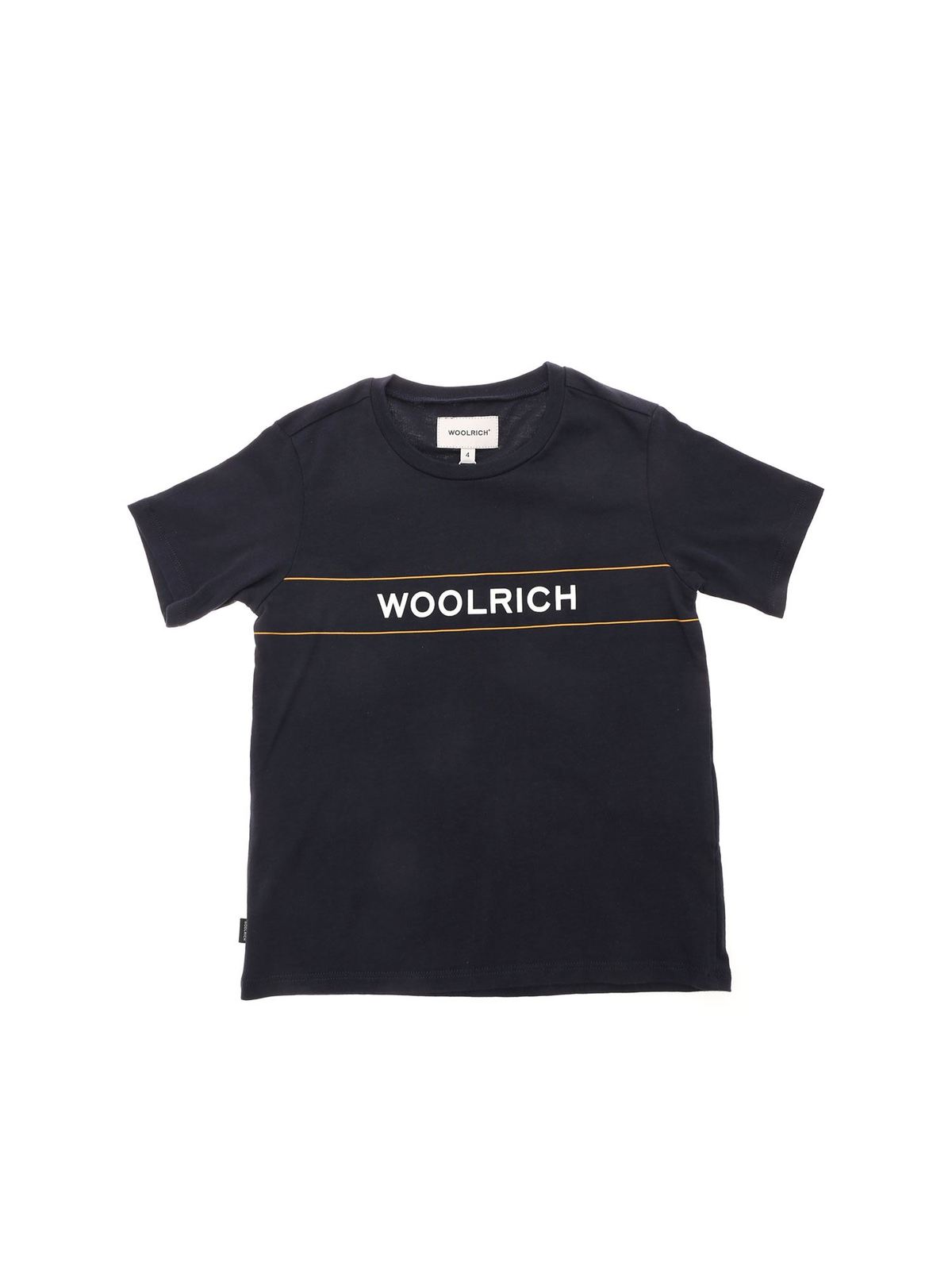 Woolrich Cottons WOOLRICH T-SHIRT IN BLUE