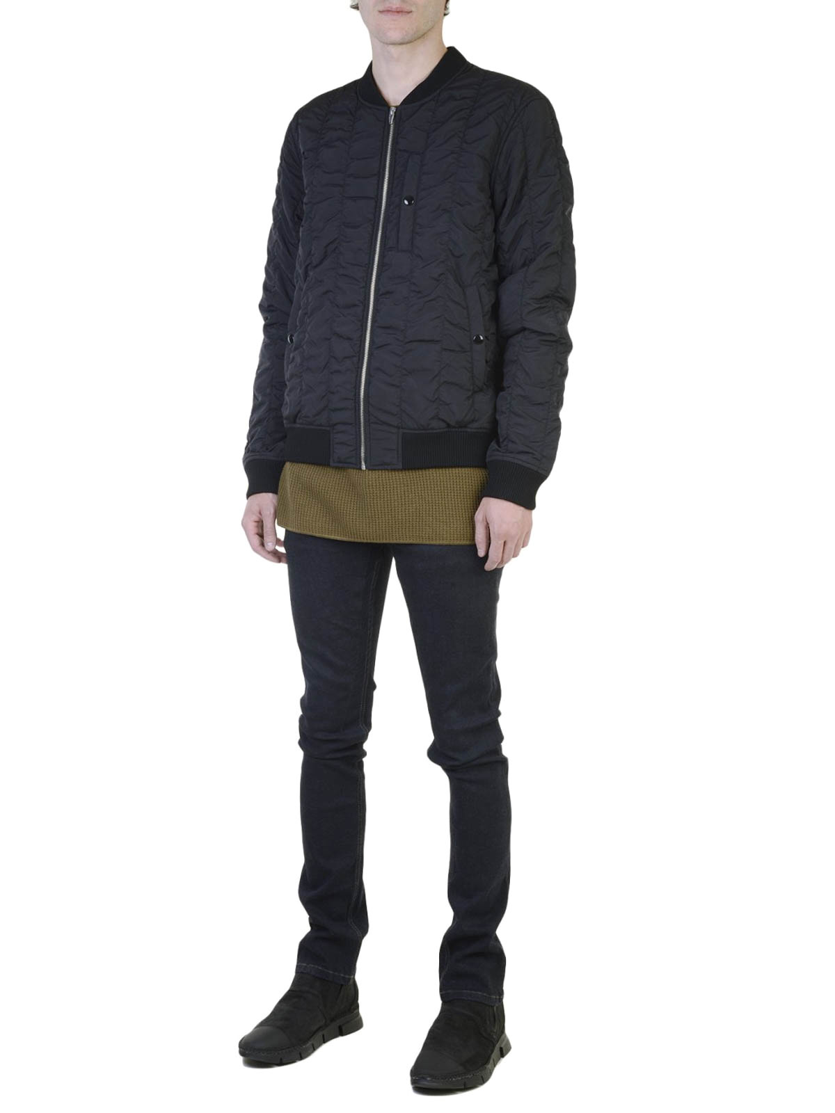 Bombers Alexander Wang - Wrinkled nylon bomber jacket - 503504F16001