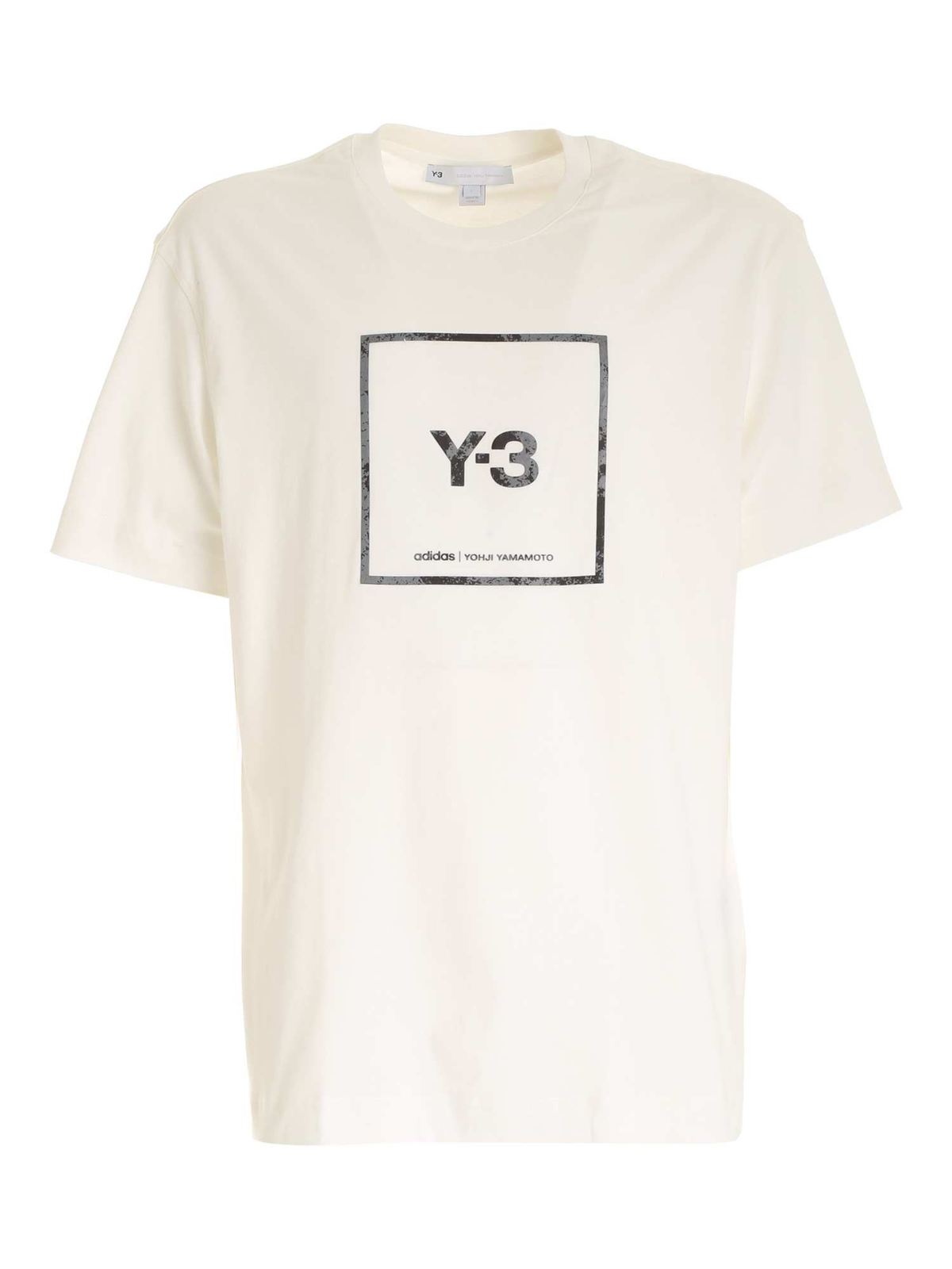 y3 white t shirt