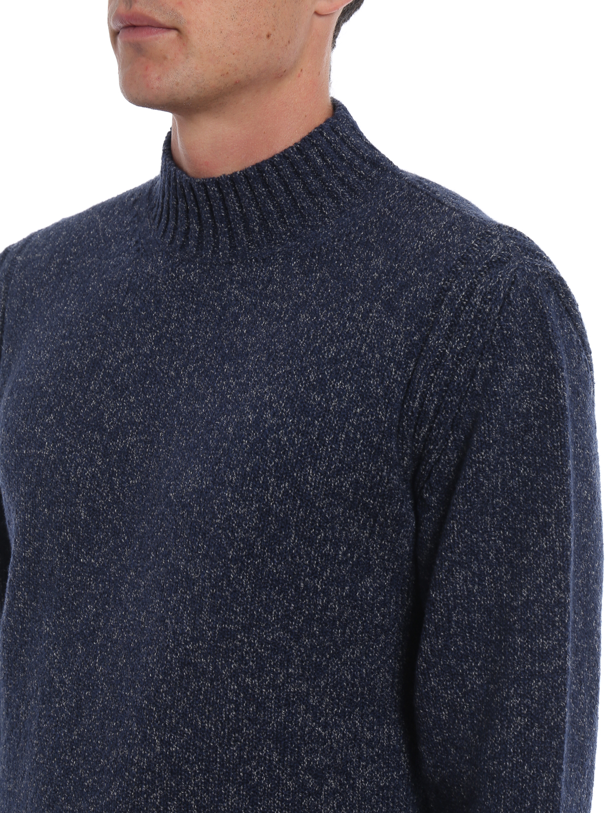 Z Zegna Melange Crewneck Sweater Turtlenecks Polo Necks Vte50zz118b98