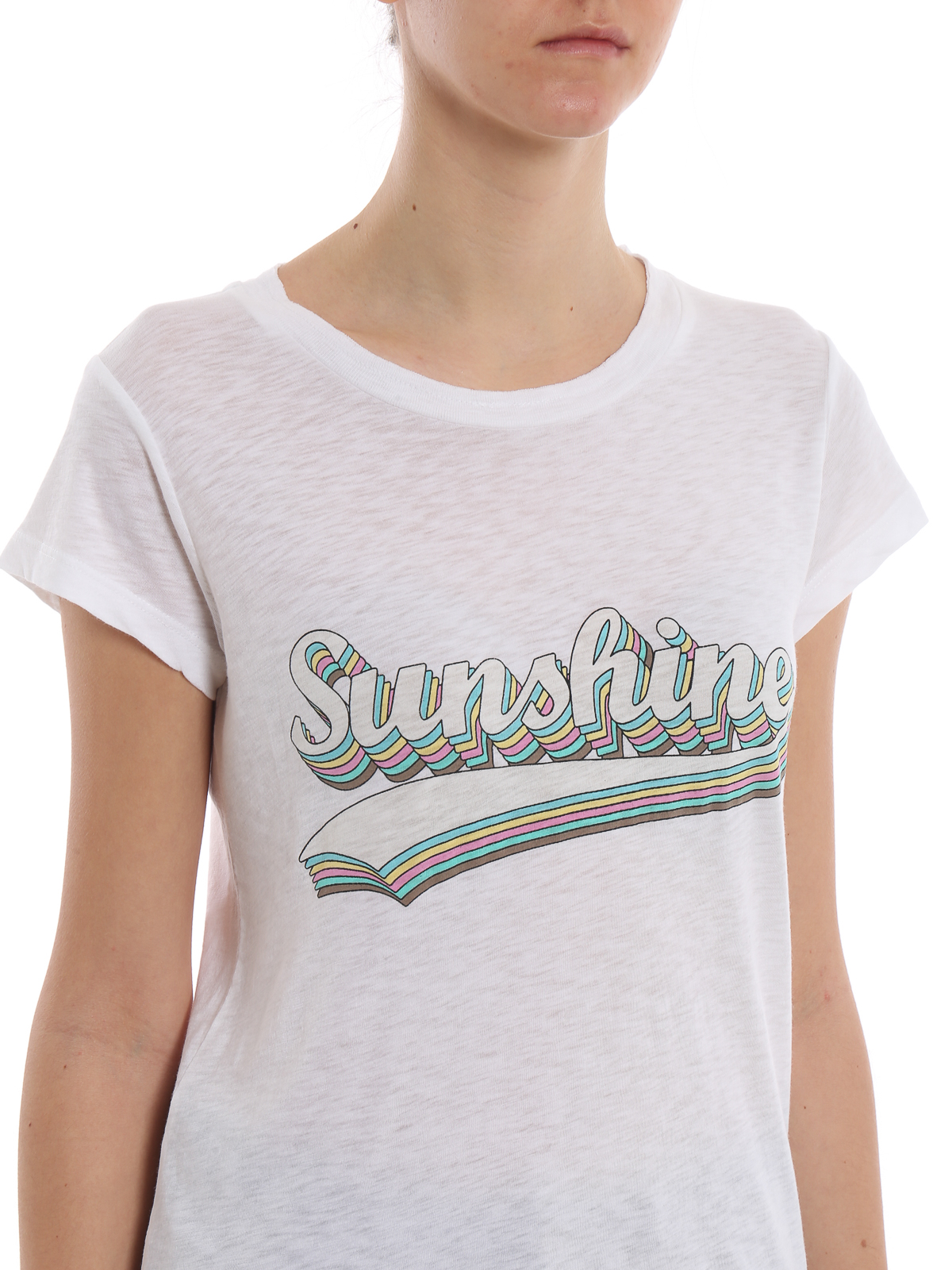 Zadig&Voltaire - T-Shirt - Skinny Sunshine - T-shirts - SHTS1801FBLANC