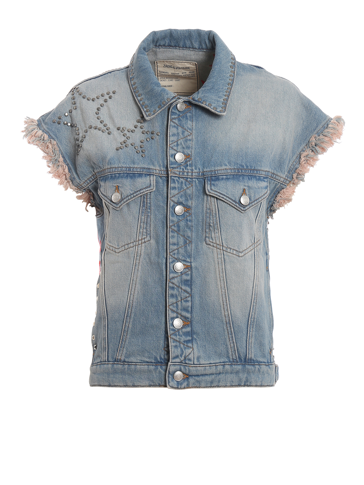 denim shirt vest