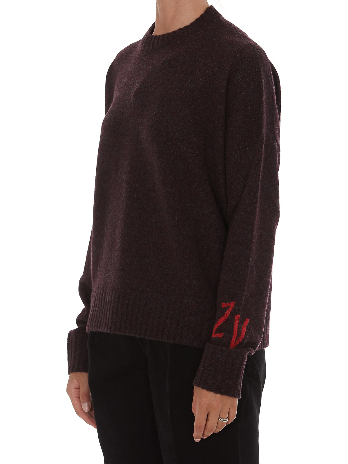 Crew necks Zadig&Voltaire Branded sleeve sweater - WJMM1103FBORD