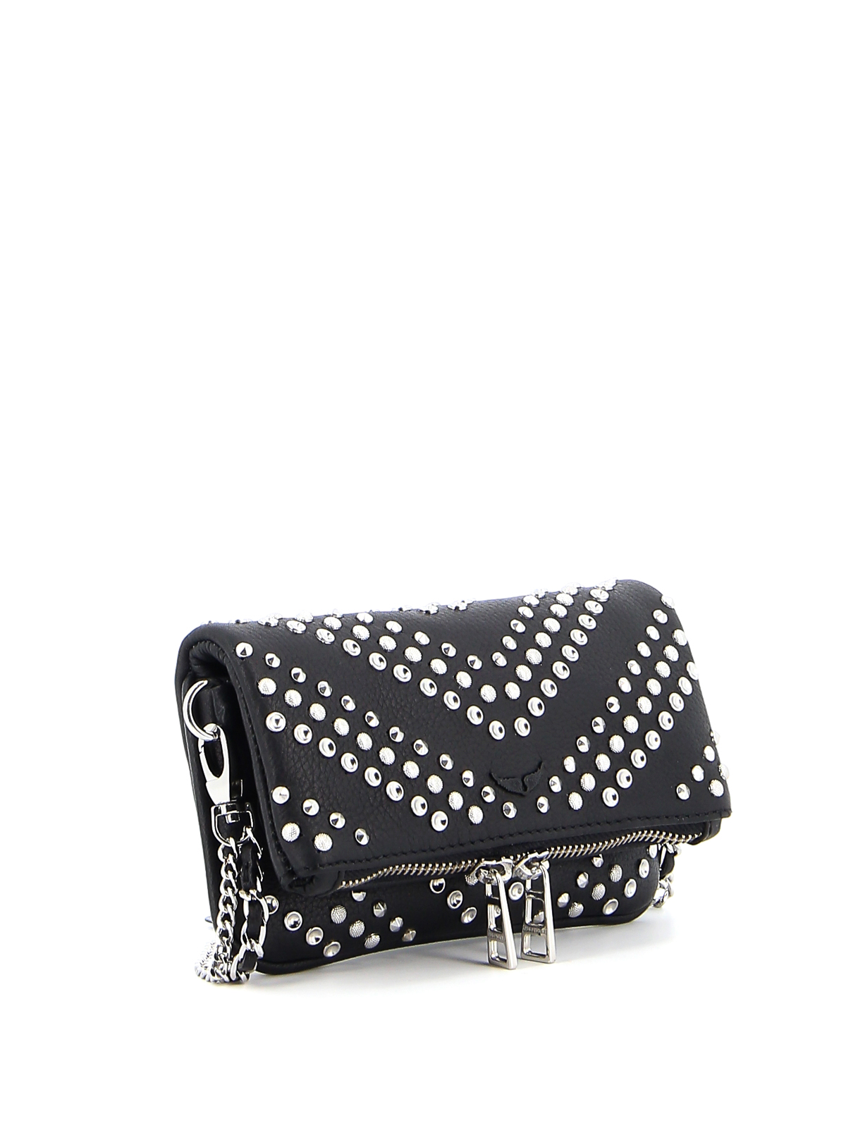 Cross body bags Zadig&Voltaire Studded leather mini bag SKAB2012FNOIR