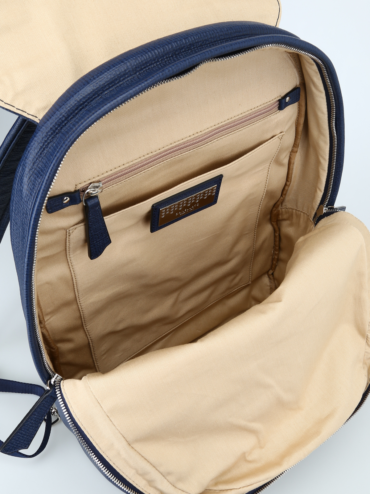 Backpacks Zanellato - Ildo Curturo blue leather backpack 