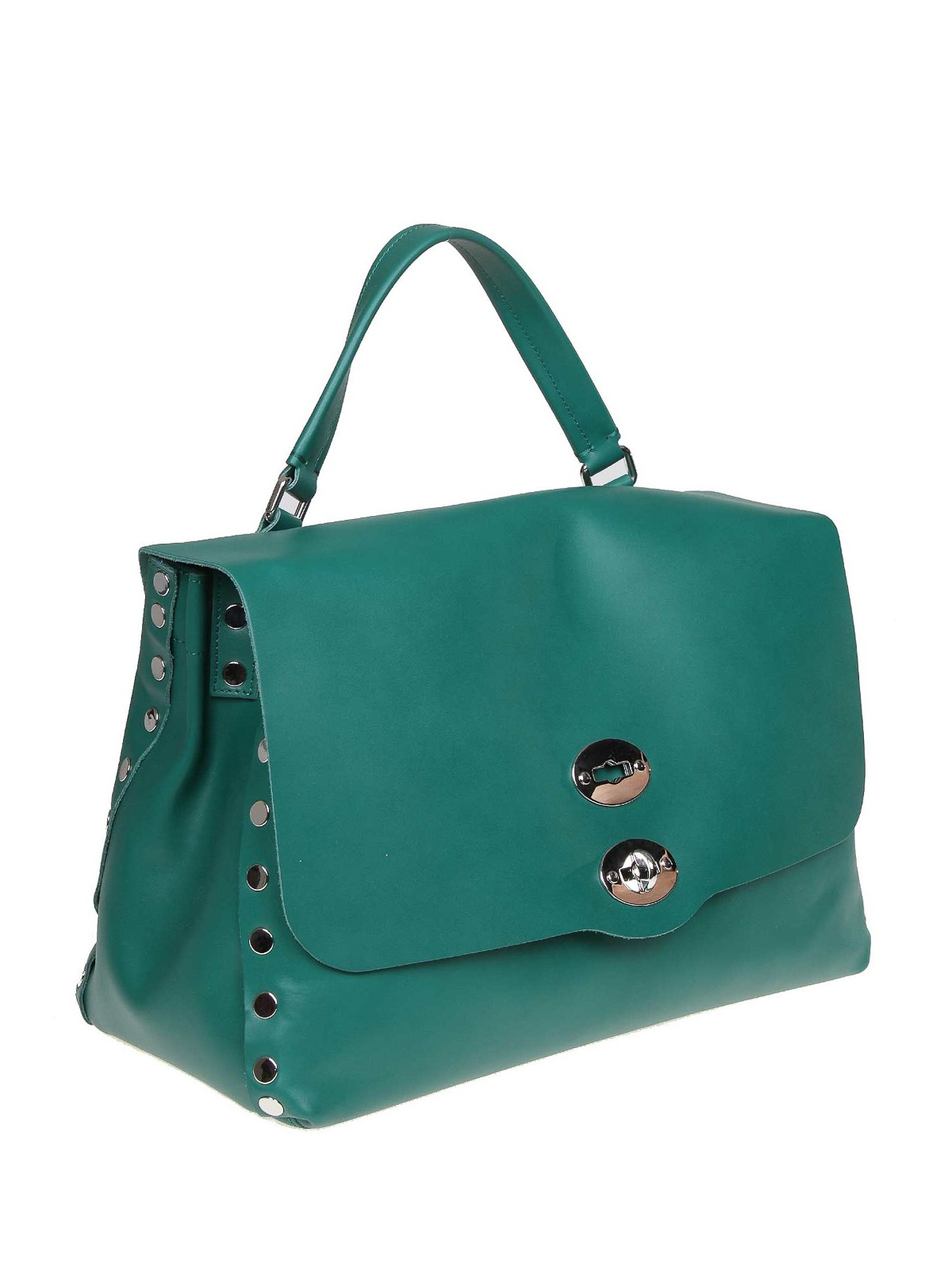 Totes bags Zanellato - Postina M Original Silk green leather bag 