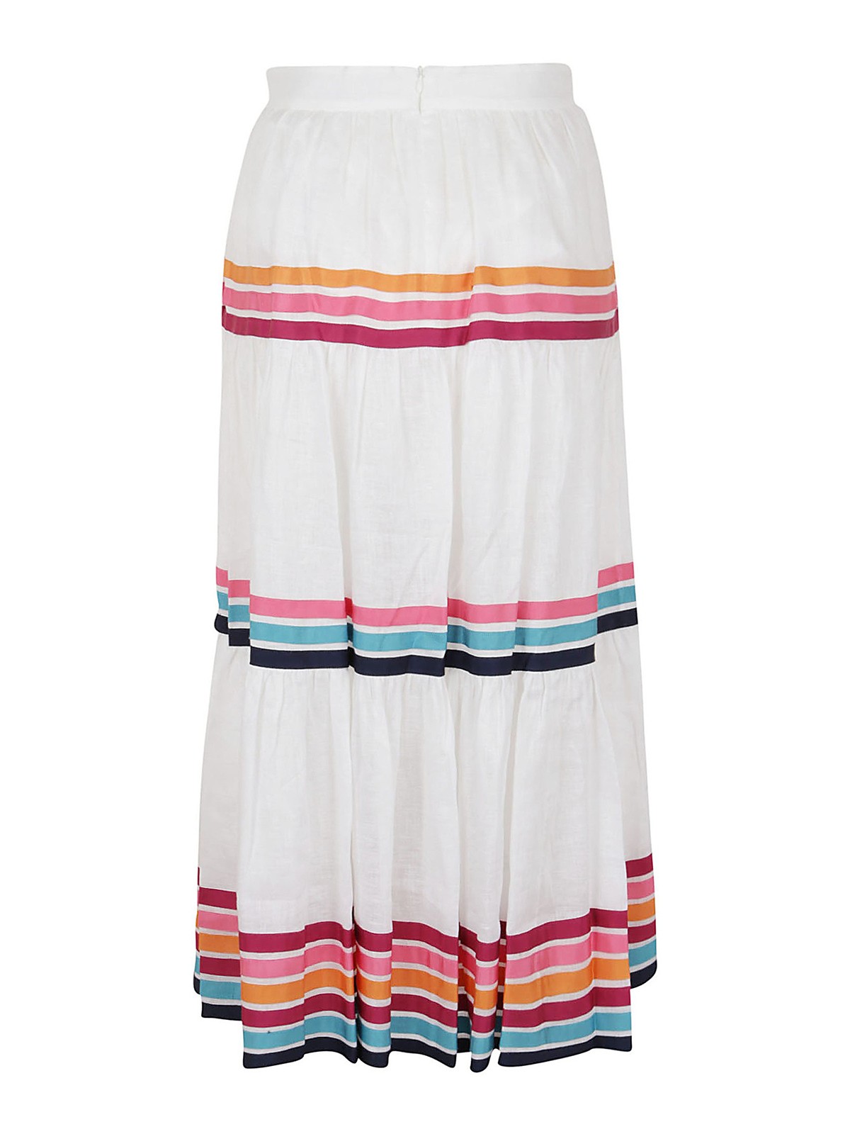 Knee length skirts & Midi Zimmermann Lulu ribbon tiered skirt