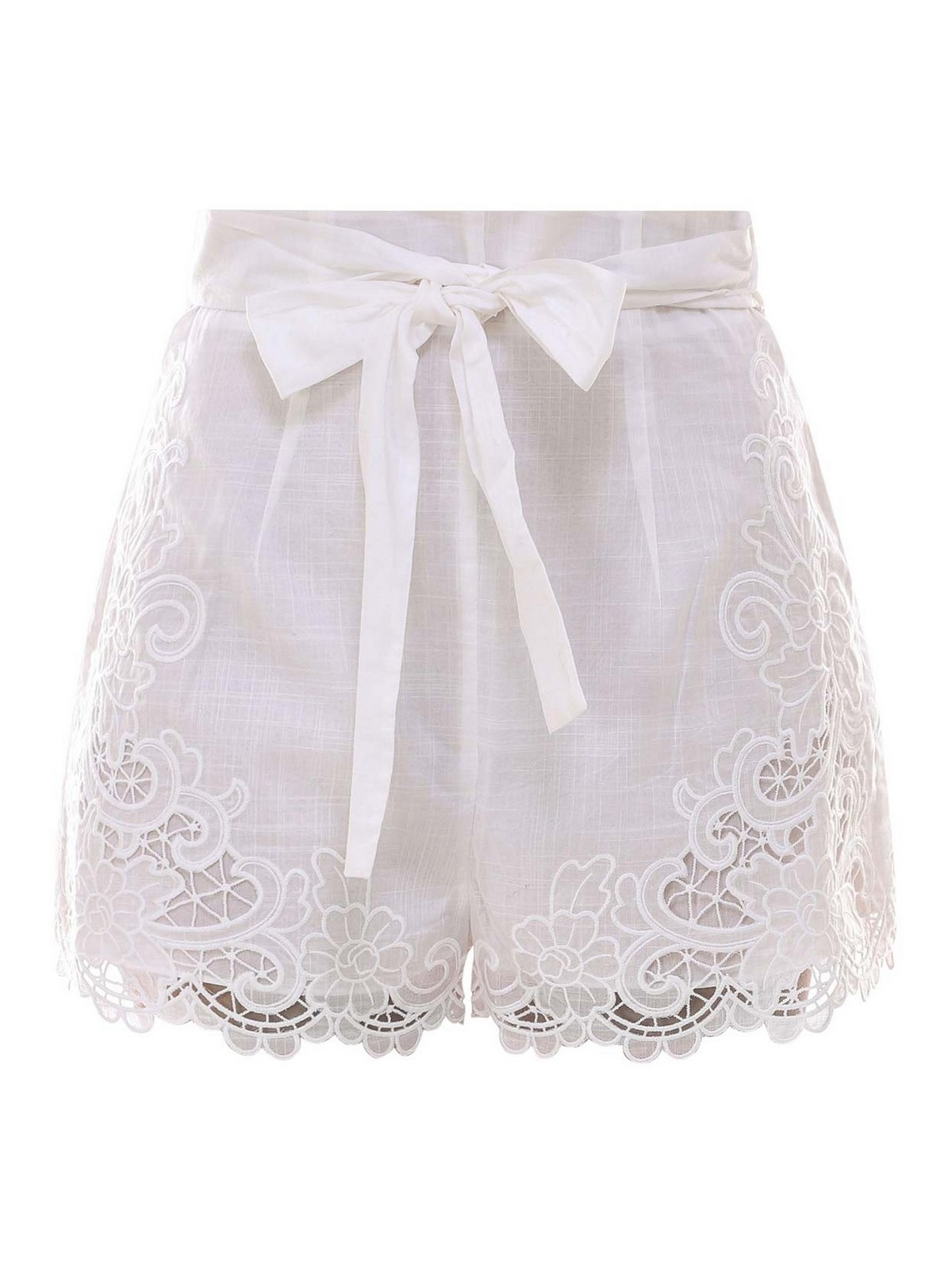 zimmermann lace shorts
