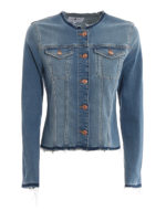 Giacca girocollo in denim
