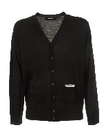 Cardigan nero con tasche