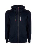 Felpa Umbi con cappuccio e zip blu