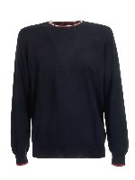 Maglione girocollo blu scuro
