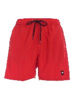 Shorts da mare rossi con dettaglio logo