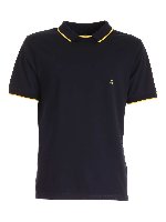 Polo con logo a contrasto