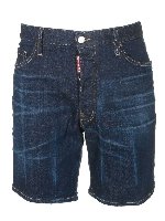 Short denim blu