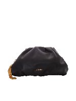 Borsa logo morbida grande nera
