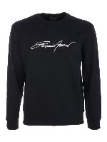 Felpa blu navy con ricamo logo