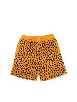 Shorts animalier gialli