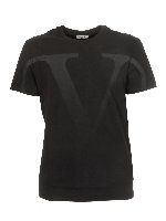 T-shirt VLogo nera