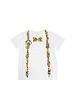 T-shirt Cat Bow bianca