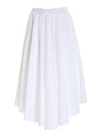 Gonna bianca con vita elasticizzata
