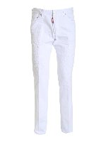 Jeans Cool Guy bianco effetto destroyed