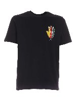 T-shirt girocollo Hand nera
