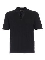 Polo in maglia nera