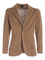 Giacca in maglia marrone