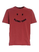 T-shirt PS Happy color mattone