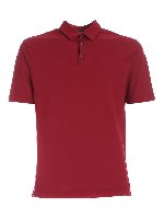 Polo in ice cotton bordeaux