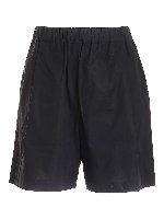 Bermuda in cotone nero
