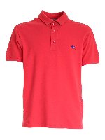 Polo rossa con ricamo logo