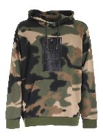 Felpa con cappuccio AOP camouflage