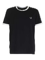 T-shirt Taped Ringer nero