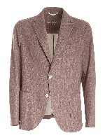 Giacca marrone monopetto