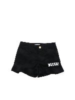 Shorts con balza nero